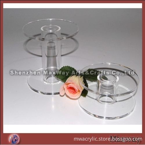 2 Tier Round Clear Acrylic Cake Rack Holder